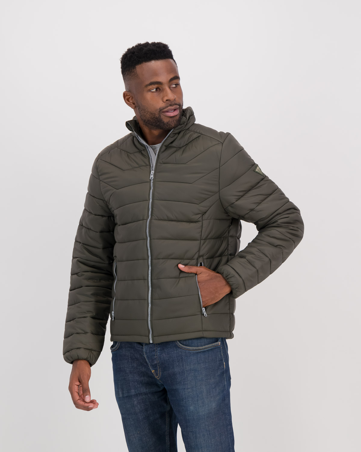 hoodless puffer jackets