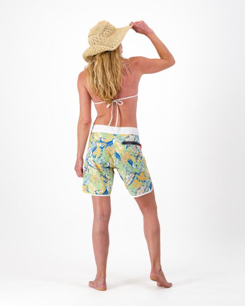 Printed Boardshorts - Toucan Orange & Sage | Boardies
