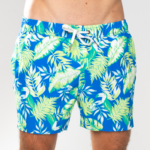 Swim Shorts - Toucan Blue & Lime
