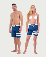 Retro navy board shorts