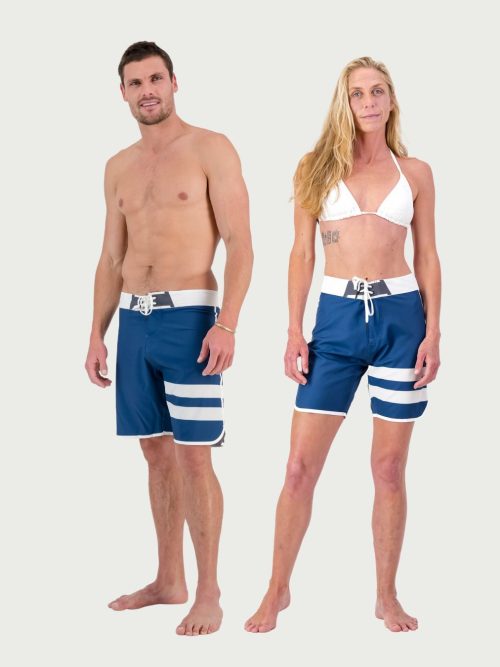 Retro navy board shorts