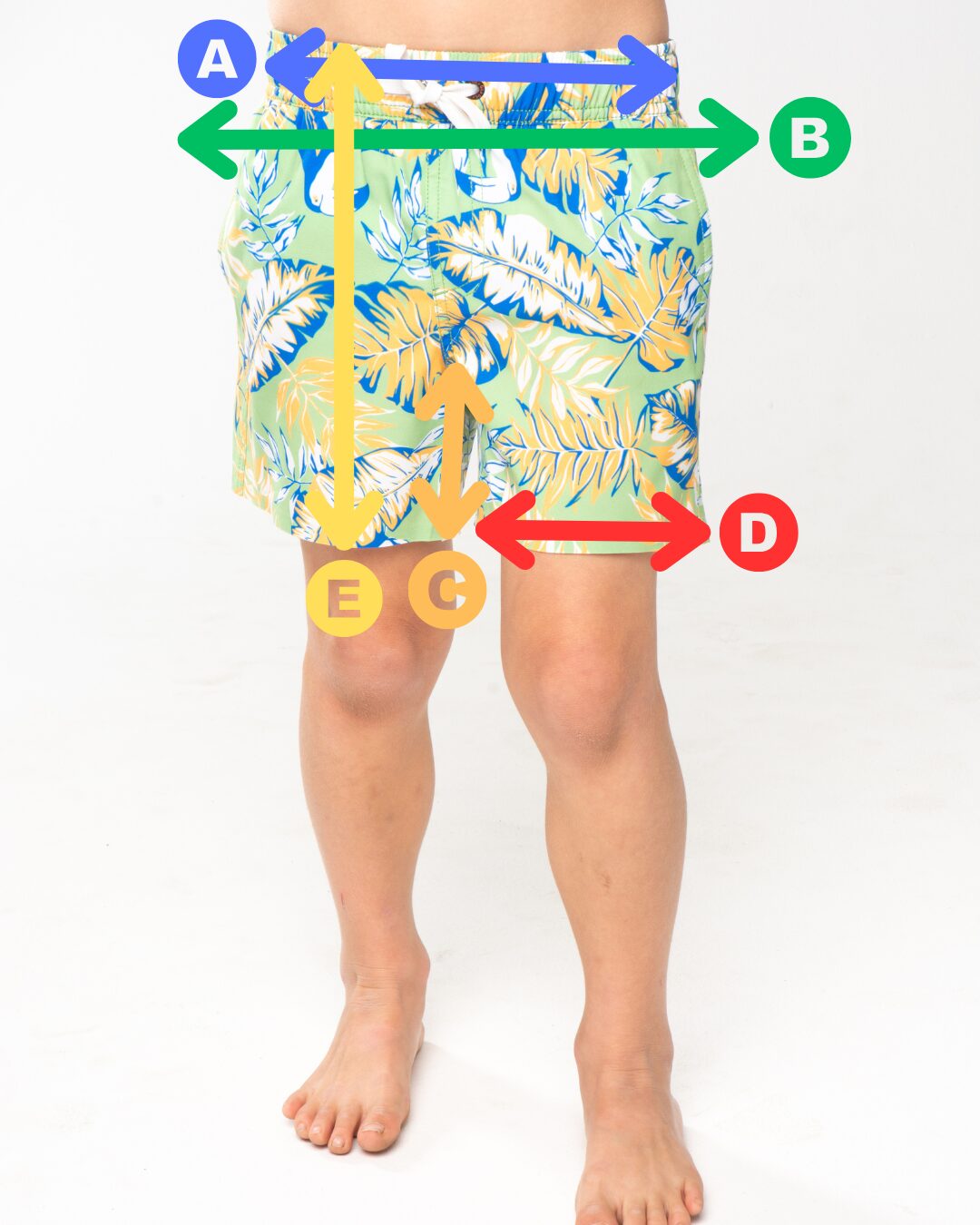 KIDDIES SWIM SHORTS SIZE CHART