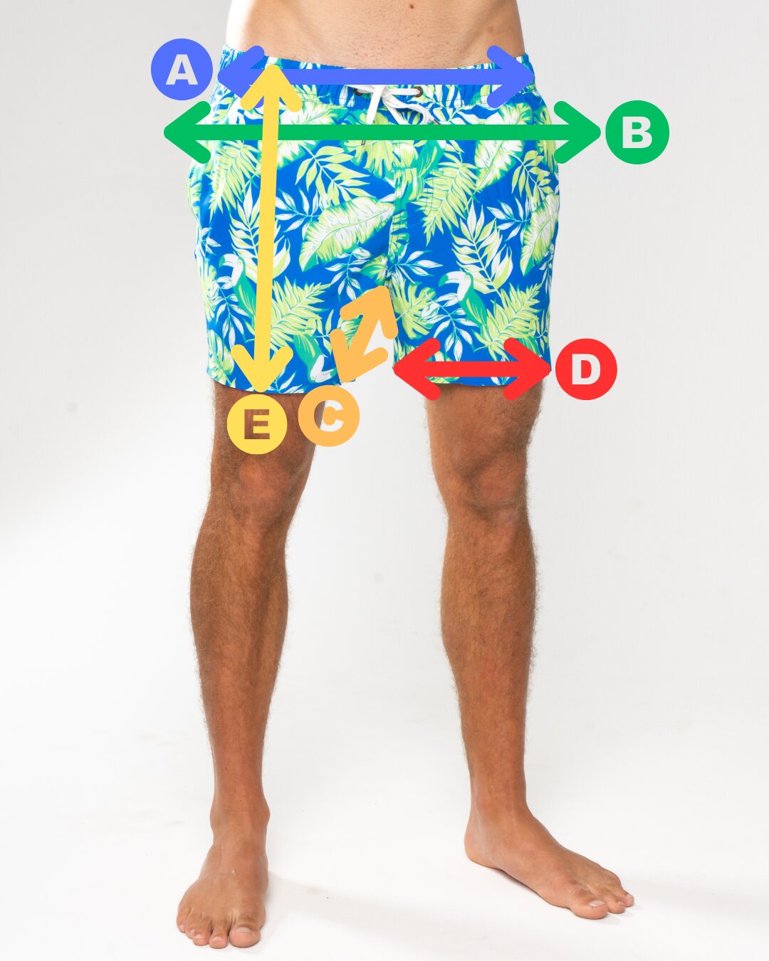 SWIM SHORTS SIZE CHART