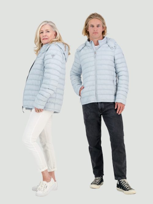 Unisex and Packable Puffer Artic Ice Blue