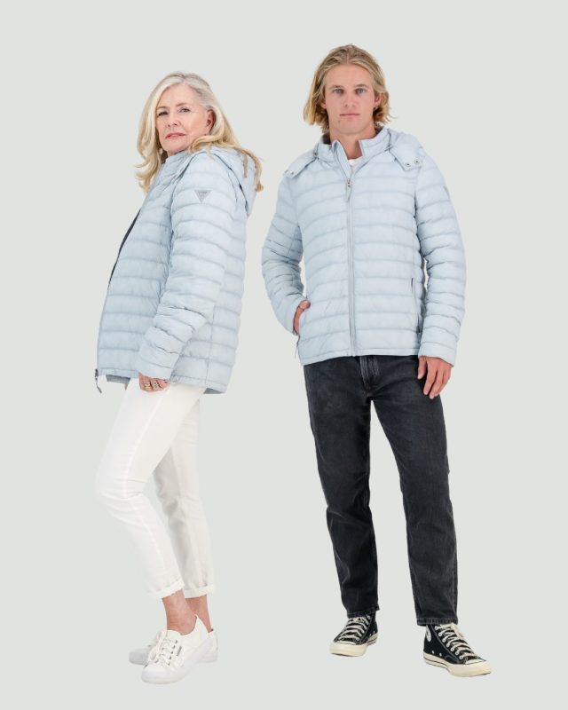 Unisex and Packable Puffer Artic Ice Blue
