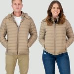 Uni-Sex Packable Puffer Jacket - Khaki Stone