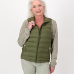 NEW Ladies Sleeveless Puffer - African Safari Green