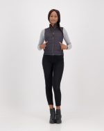 Ladies Tonal Sleeveless Puffer - Dark Charcoal Black (ONLY XL & XXL LEFT) - Image 2