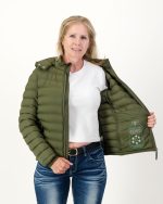 NEW Uni-Sex Packable Puffer Jacket - African Safari Green - Image 8